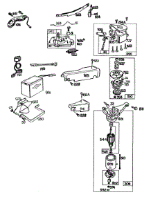 Electric Start, Misc. Elect. parts for Briggs & Stratton Engine 093507-5168-99 from AppliancePartsPros.com