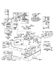 Carburetor And Fuel Tank Assy. parts for Briggs & Stratton Engine 093508-0196-99 from AppliancePartsPros.com