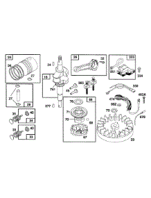 Crankshaft,Piston Grp,Elect. parts for Briggs & Stratton Engine 093902-0154-01 from AppliancePartsPros.com