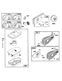 Mufflers And Air Cleaners parts for Briggs & Stratton Engine 093902-3125-01 from AppliancePartsPros.com