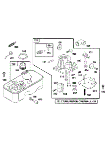Carburetor Assy, Fuel Tank parts for Briggs & Stratton Engine 093902-3614-99 from AppliancePartsPros.com