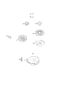 Flywheel parts for Briggs & Stratton Engine 093J02-0015-H1 from AppliancePartsPros.com