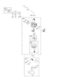 Carburetor parts for Briggs & Stratton Engine 093J02-0030-H1 from AppliancePartsPros.com
