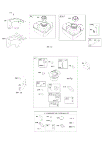 Carburetor, Carbutetor Overhaul Kit, Fuel Supply parts for Briggs & Stratton Engine 094032-0116-E1 from AppliancePartsPros.com