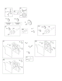 Camshaft, Crankcase Cover / Sump, Crankshaft, Piston / Rings / Connecting Rod parts for Briggs & Stratton Engine 094032-0132-B1 from AppliancePartsPros.com
