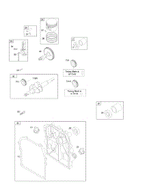 Camshaft, Crankcase Cover / Sump, Crankshaft, Piston / Rings / Connecting Rod parts for Briggs & Stratton Engine 094212-0120-E1 from AppliancePartsPros.com