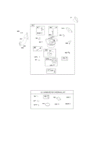 Carburetor, Carbutetor Overhaul Kit parts for Briggs & Stratton Engine 094302-0111-E1 from AppliancePartsPros.com