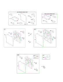 Crankcase Cover / Sump, Gasket Set - Engine, Gasket Set - Valve parts for Briggs & Stratton Engine 094352-0121-B1 from AppliancePartsPros.com