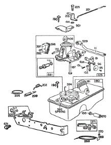 Carburetor Assy, Fuel Tank parts for Briggs & Stratton Engine 094508-0153-99 from AppliancePartsPros.com