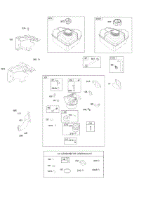 Carburetor, Carbutetor Overhaul Kit, Fuel Supply parts for Briggs & Stratton Engine 095312-0002-E1 from AppliancePartsPros.com