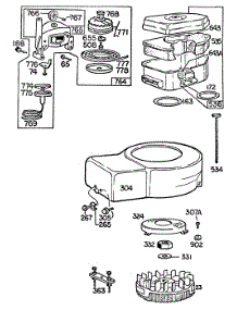 Blower Hsg,Vert. Pull, A / C parts for Briggs & Stratton Engine 095508-0157-99 from AppliancePartsPros.com