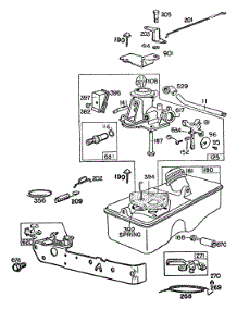 Carburetor & Fuel Tank Assy parts for Briggs & Stratton Engine 095588-0050-99 from AppliancePartsPros.com