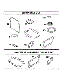 Gasket Set parts for Briggs & Stratton Engine 095902-0124-01 from AppliancePartsPros.com
