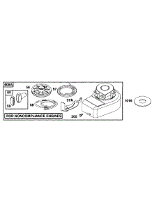 Blower Hsg, Rewind parts for Briggs & Stratton Engine 095982-3138-01 from AppliancePartsPros.com