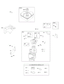 Carburetor, Carburetor Overhaul Kit, Fuel Supply parts for Briggs & Stratton Engine 096302-0111-F1 from AppliancePartsPros.com