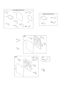Crankcase Cover / Sump, Gasket Set - Engine, Gasket Set - Valve parts for Briggs & Stratton Engine 096332-0113-F1 from AppliancePartsPros.com