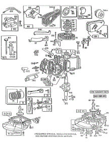 Cylinder,Sumps,Mufflers,Misc parts for Briggs & Stratton Engine 096582-0110-01 from AppliancePartsPros.com