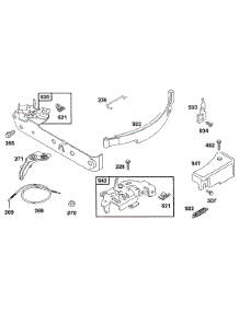 Control Brackets, Band Brake parts for Briggs & Stratton Engine 096902-7001-99 from AppliancePartsPros.com