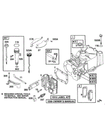 Cylinder,Cylinder Head parts for Briggs & Stratton Engine 096902-7001-99 from AppliancePartsPros.com