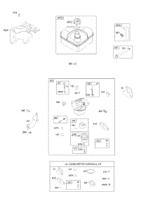Carburetor, Carburetor Overhaul Kit, Fuel Supply parts for Briggs & Stratton Engine 097402-0108-F1 from AppliancePartsPros.com
