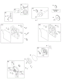 Camshaft, Crankcase Cover / Sump, Crankshaft, Piston / Rings / Connecting Rod parts for Briggs & Stratton Engine 097432-0110-F1 from AppliancePartsPros.com