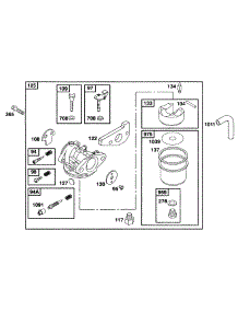 Carburetor Assy parts for Briggs & Stratton Engine 097777-0102-01 from AppliancePartsPros.com