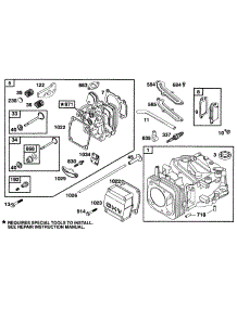 Cylinder, Head Assy parts for Briggs & Stratton Engine 097777-0102-01 from AppliancePartsPros.com