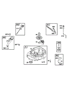 Sump Base, Gears parts for Briggs & Stratton Engine 097777-0322-A1 from AppliancePartsPros.com