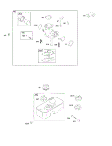 Carburetor, Fuel Supply parts for Briggs & Stratton Engine 098902-2013-B1 from AppliancePartsPros.com