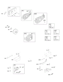 Brake, Exhaust System parts for Briggs & Stratton Engine 098902-2227-B1 from AppliancePartsPros.com