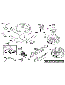 Blower Hsg, Flywheels, Elect parts for Briggs & Stratton Engine 099777-0950-A1 from AppliancePartsPros.com