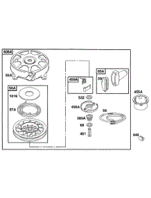 Rewind Assy parts for Briggs & Stratton Engine 099777-0950-A1 from AppliancePartsPros.com