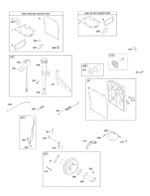 Control, Crankcase Cover / Sump, Exhaust System, Gasket Set - Engine, Gasket Set - Valve, Governor Spring, Lubrication parts for Briggs & Stratton Engine 09A413-0202-E1 from AppliancePartsPros.com