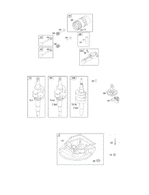 Camshaft, Crankcase Cover / Sump, Crankshaft, Piston / Rings / Connecting Rod parts for Briggs & Stratton Engine 09B902-0051-01 from AppliancePartsPros.com