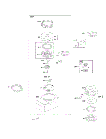 Rewind Starter parts for Briggs & Stratton Engine 09B902-1651-B1 from AppliancePartsPros.com