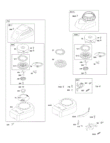Brake, Rewind Starter parts for Briggs & Stratton Engine 09C902-0304-01 from AppliancePartsPros.com