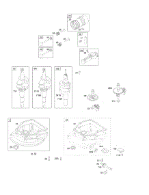 Camshaft, Crankcase Cover / Sump, Crankshaft, Piston / Rings / Connecting Rod parts for Briggs & Stratton Engine 09C902-2104-E1 from AppliancePartsPros.com