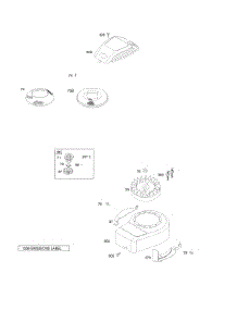 Blower Housing / Shrouds, Flywheel parts for Briggs & Stratton Engine 09C902-2129-B1 from AppliancePartsPros.com