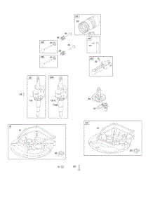 Camshaft, Crankcase Cover / Sump, Crankshaft, Piston / Rings / Connecting Rod parts for Briggs & Stratton Engine 09E902-0100-B1 from AppliancePartsPros.com