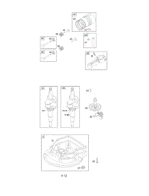 Camshaft, Crankcase Cover / Sump, Crankshaft, Piston / Rings / Connecting Rod parts for Briggs & Stratton Engine 09G902-0100-B1 from AppliancePartsPros.com