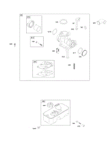 Carburetor, Fuel Supply parts for Briggs & Stratton Engine 09G902-0145-D1 from AppliancePartsPros.com