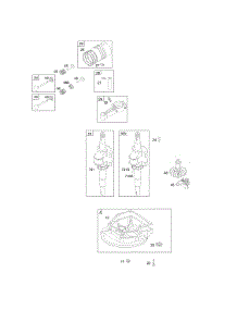 Camshaft, Crankcase Cover / Sump, Crankshaft, Piston / Rings / Connecting Rod parts for Briggs & Stratton Engine 09J902-0340-E1 from AppliancePartsPros.com