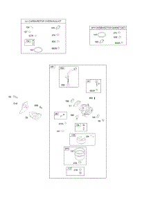 Carburetor, Gasket Sets parts for Briggs & Stratton Engine 09K432-0022-01 from AppliancePartsPros.com