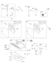 Crankcase Cover / Sump, Oil, Fuel parts for Briggs & Stratton Engine 09K432-0118-01 from AppliancePartsPros.com
