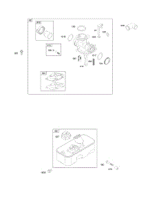 Carburetor, Fuel Supply parts for Briggs & Stratton Engine 09K902-0323-E1 from AppliancePartsPros.com