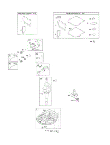 Camshaft, Crankcase Cover / Sump, Crankshaft, Gasket Set - Engine, Gasket Set - Valve, Piston / Rings / Connecting Rod parts for Briggs & Stratton Engine 09L602-0925-F1 from AppliancePartsPros.com