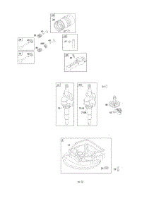 Camshaft, Crankcase Cover / Sump, Crankshaft, Piston / Rings / Connecting Rod parts for Briggs & Stratton Engine 09L902-0132-E1 from AppliancePartsPros.com