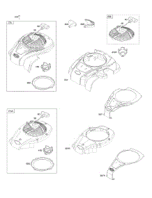 Blower Housing, Rewind Starter parts for Briggs & Stratton Engine 09P602-0039-F1 from AppliancePartsPros.com