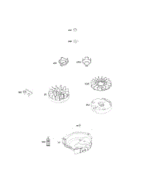 Flywheel parts for Briggs & Stratton Engine 09P602-0040-H1 from AppliancePartsPros.com