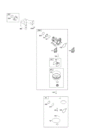 Carburetor parts for Briggs & Stratton Engine 09P602-0077-F1 from AppliancePartsPros.com